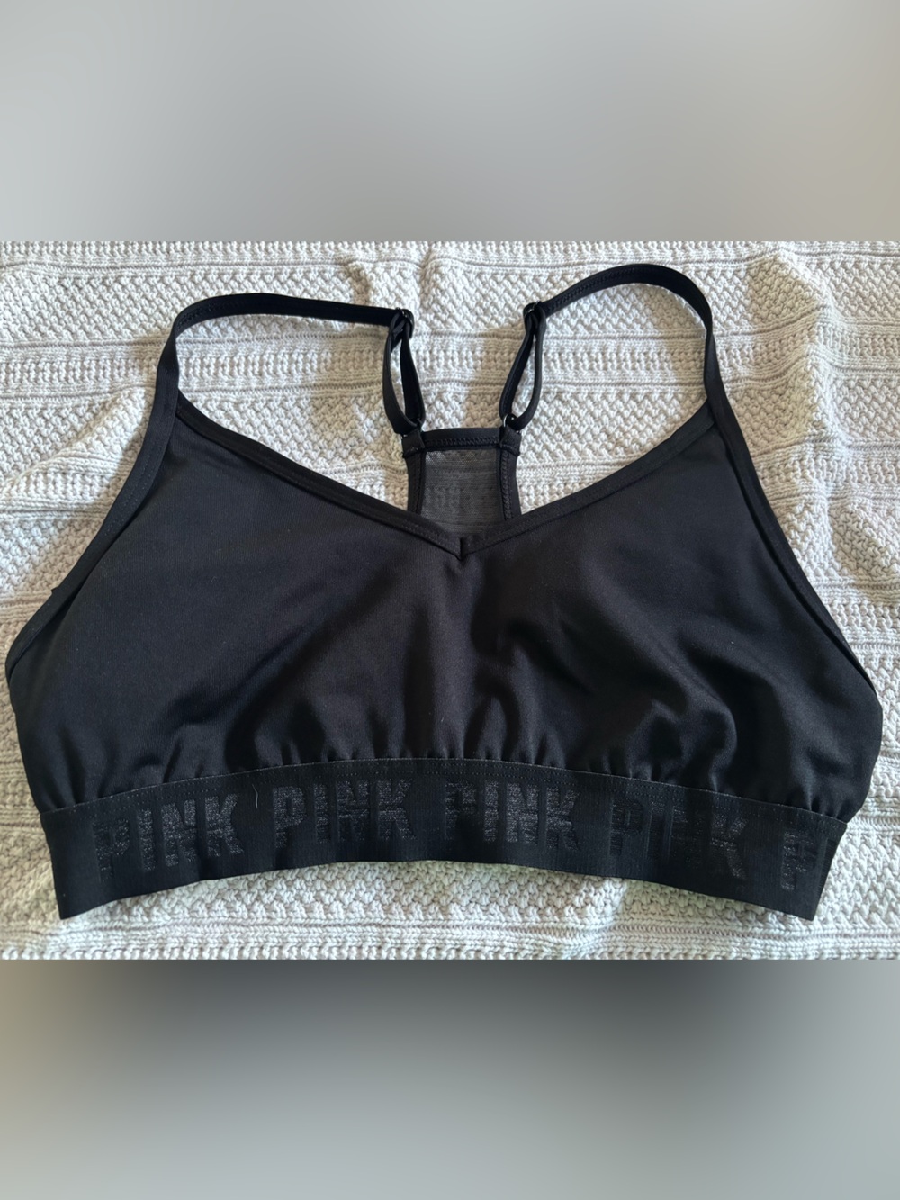 Pink Sports Bra